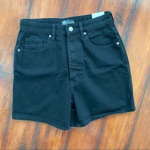 Zara black mom shorts 6